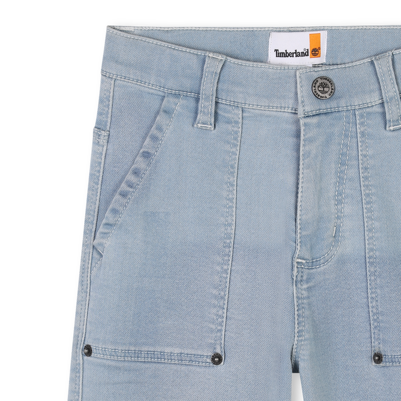 Stretch denim Bermuda shorts TIMBERLAND 
                        BOY