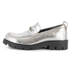 Metallic cowhide leather loafers DKNY 
                    GIRL