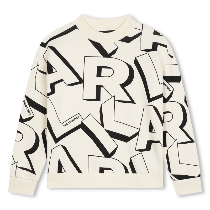 Printed Jersey Sweatshirt KARL LAGERFELD KIDS 
                    BOY