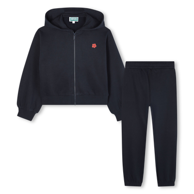 Fleece cardigan and trouser set KENZO KIDS GIRL