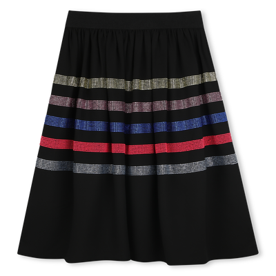 Crepe skirt with diamant&eacute;s SONIA RYKIEL GIRL