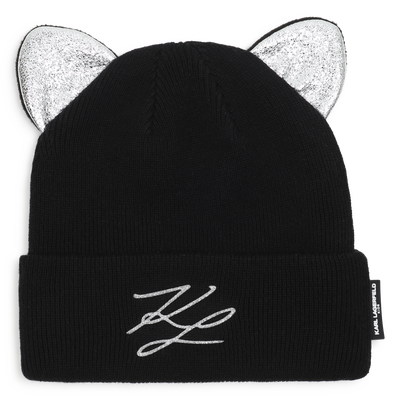 Knitted beanie KARL LAGERFELD KIDS GIRL