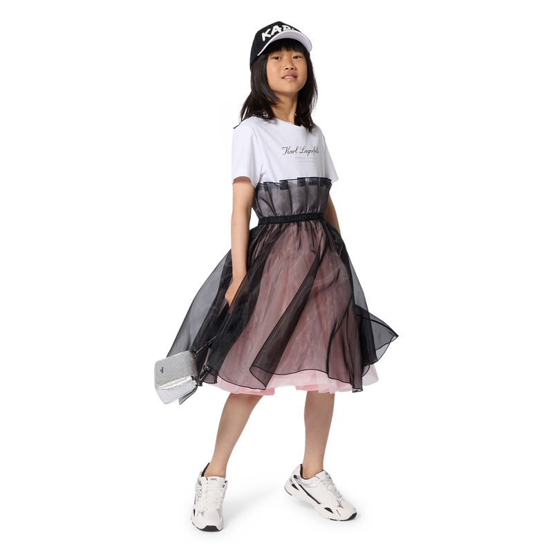 Short Sleeved Formal Dress KARL LAGERFELD KIDS 
                        GIRL