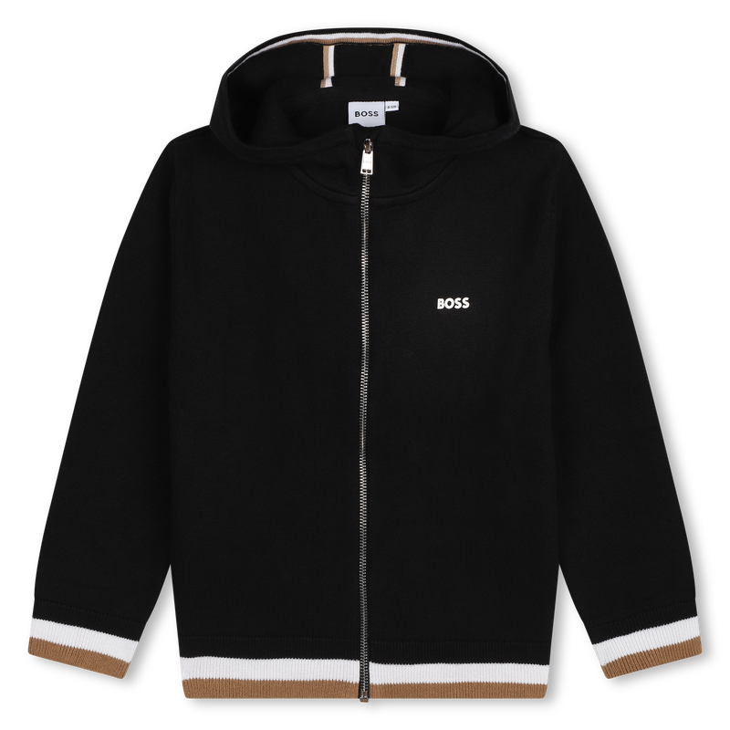 Cotton & Wool Cardigan BOSS 
                        BOY