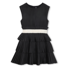 Pleated Short-Sleeved Dress KARL LAGERFELD KIDS 
                    GIRL