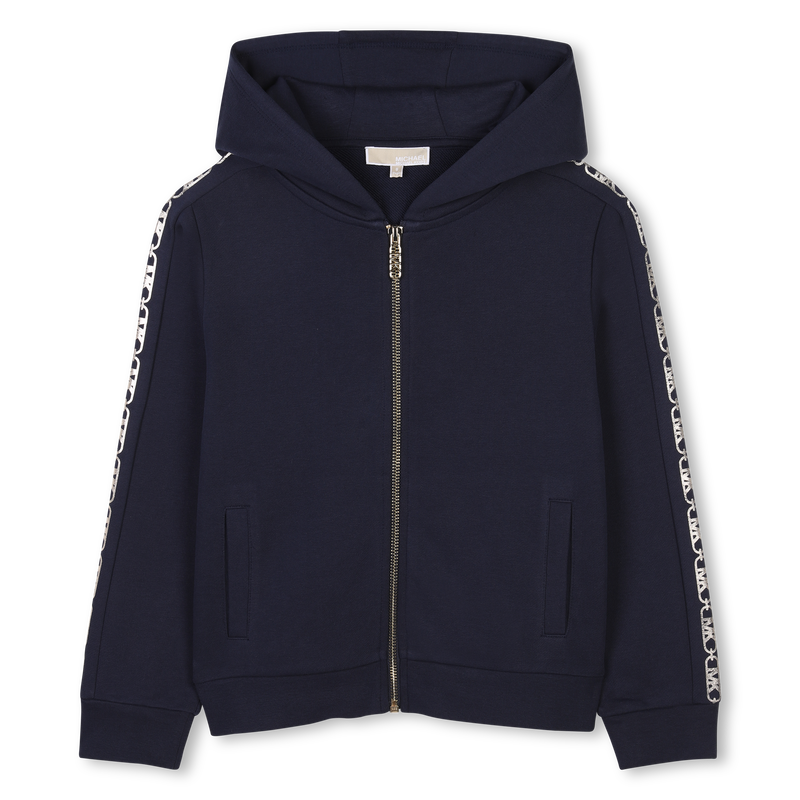 Hooded fleece cardigan MICHAEL KORS 
                        GIRL