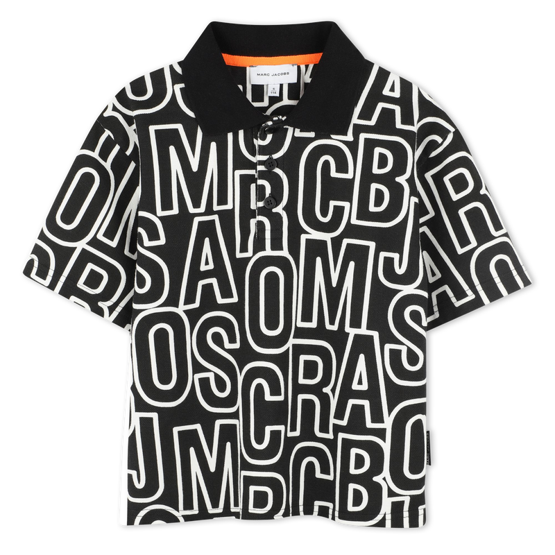Monogram-print polo shirt MARC JACOBS 
                    BOY