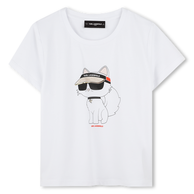 T-shirt with print KARL LAGERFELD KIDS GIRL