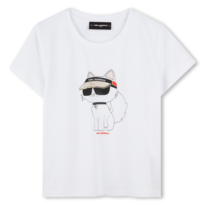 T-shirt with print KARL LAGERFELD KIDS 
                        GIRL