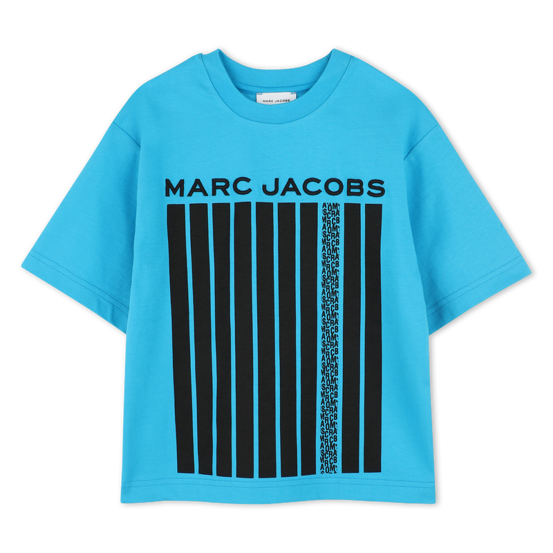 Two-tone cotton T-shirt MARC JACOBS 
                        BOY