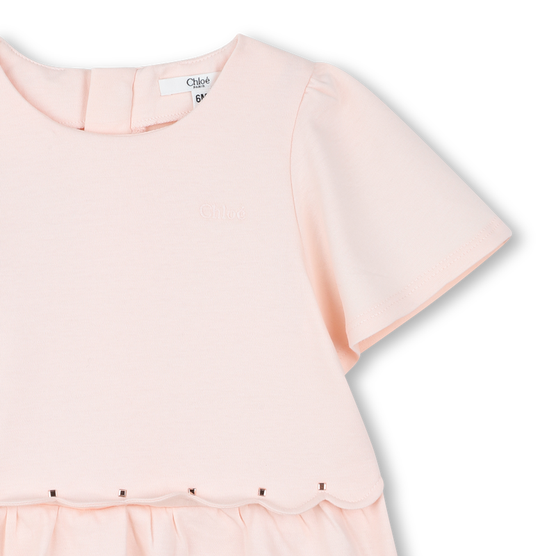 Flared dress with scallops CHLOE 
                    GIRL