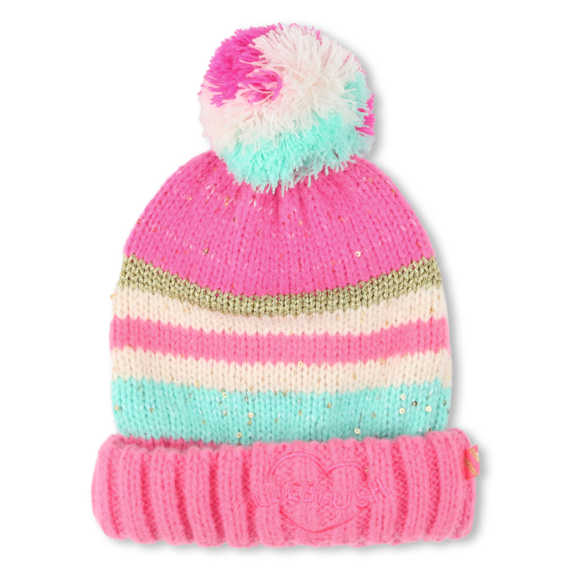 Striped Pom-Pom Hat BILLIEBLUSH 
                        GIRL