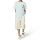 Plain cotton Bermuda shorts KENZO KIDS 
                    BOY