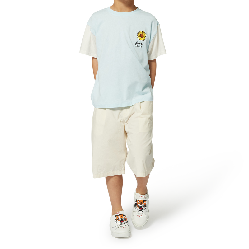 Plain cotton Bermuda shorts KENZO KIDS 
                        BOY