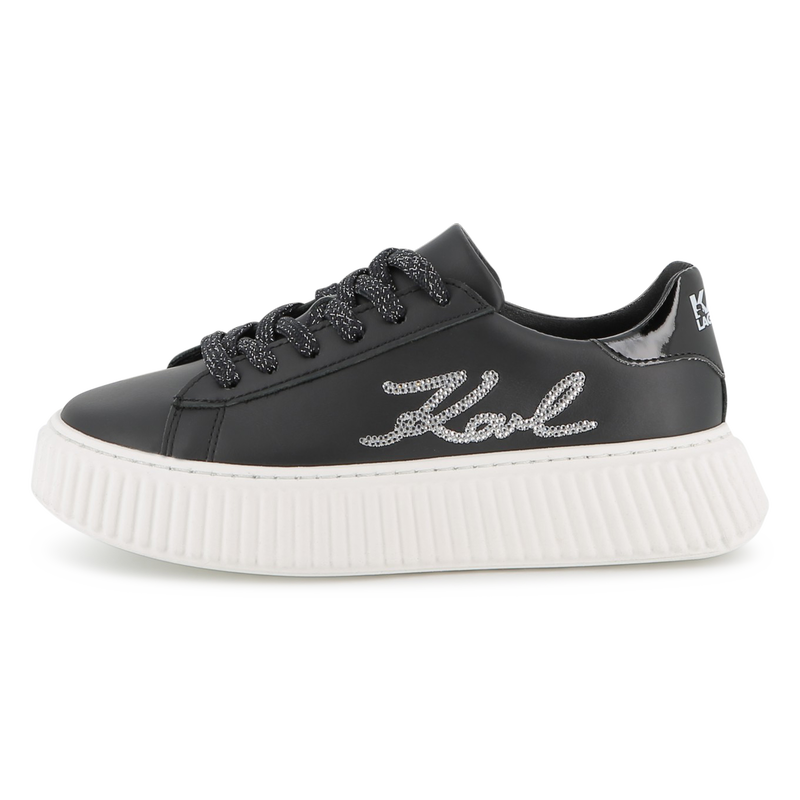 Lace-up low-top sneakers KARL LAGERFELD KIDS 
                    GIRL
