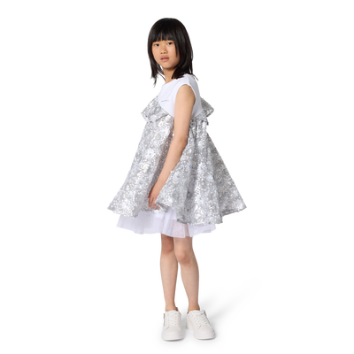 Bi-Material Dress KARL LAGERFELD KIDS GIRL