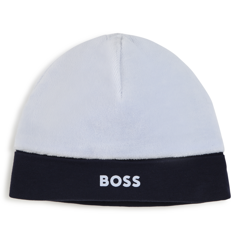 Two-Tone Newborn Hat BOSS 
                    BOY