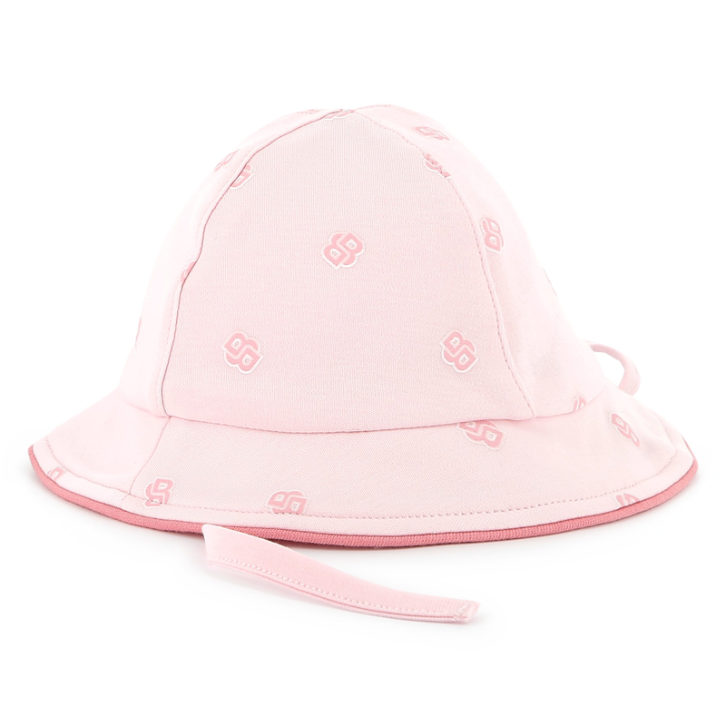 Cotton hat with chin ties BOSS 
                        GIRL