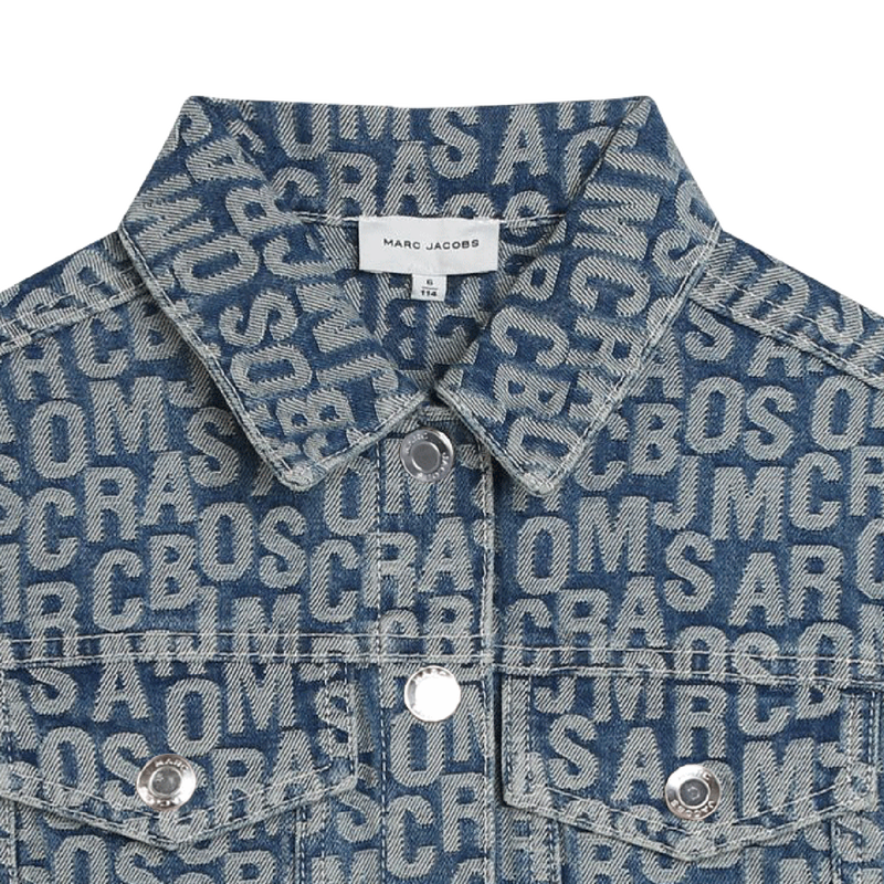 MARC JACOBS Printed Cropped Jean Jacket