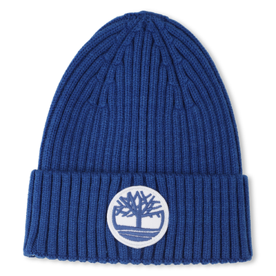 Knitted badge hat with logo TIMBERLAND BOY