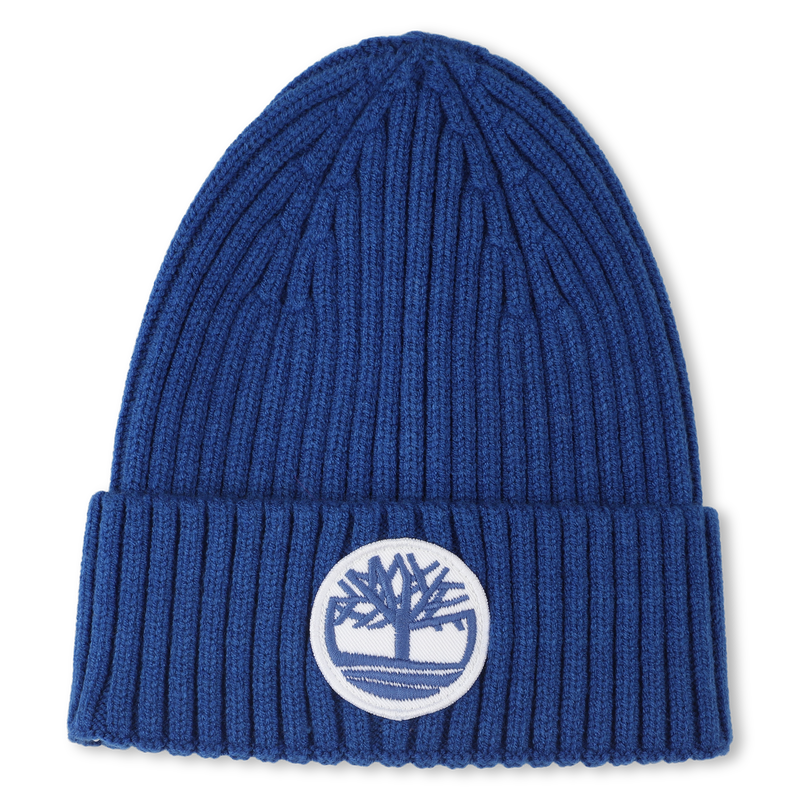 Knitted badge hat with logo TIMBERLAND 
                        BOY