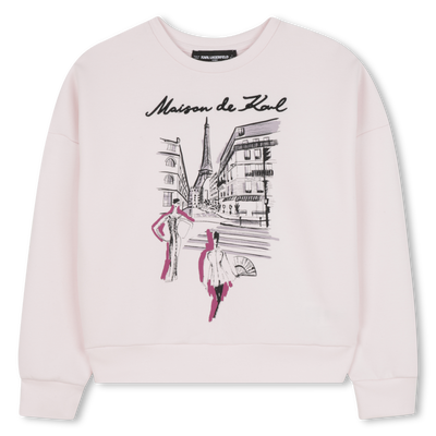 Long-sleeved sweatshirt KARL LAGERFELD KIDS GIRL