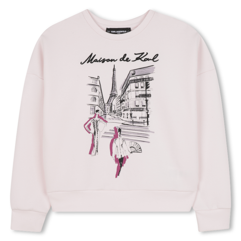 Long-sleeved sweatshirt KARL LAGERFELD KIDS 
                        GIRL