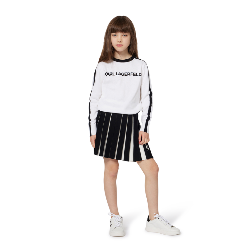 Pleated knit skirt KARL LAGERFELD KIDS 
                        GIRL
