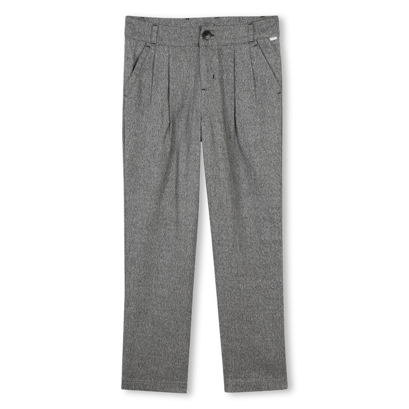 Pleated Cotton Trousers BOSS 
                    GIRL