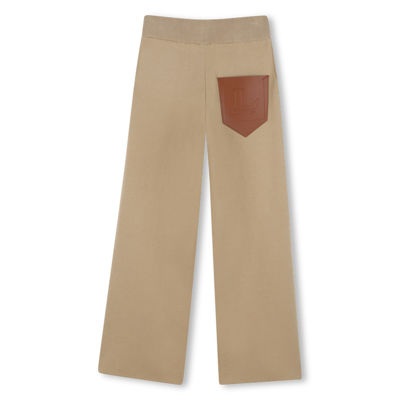 Wide-leg knit trousers LANVIN 
                    GIRL