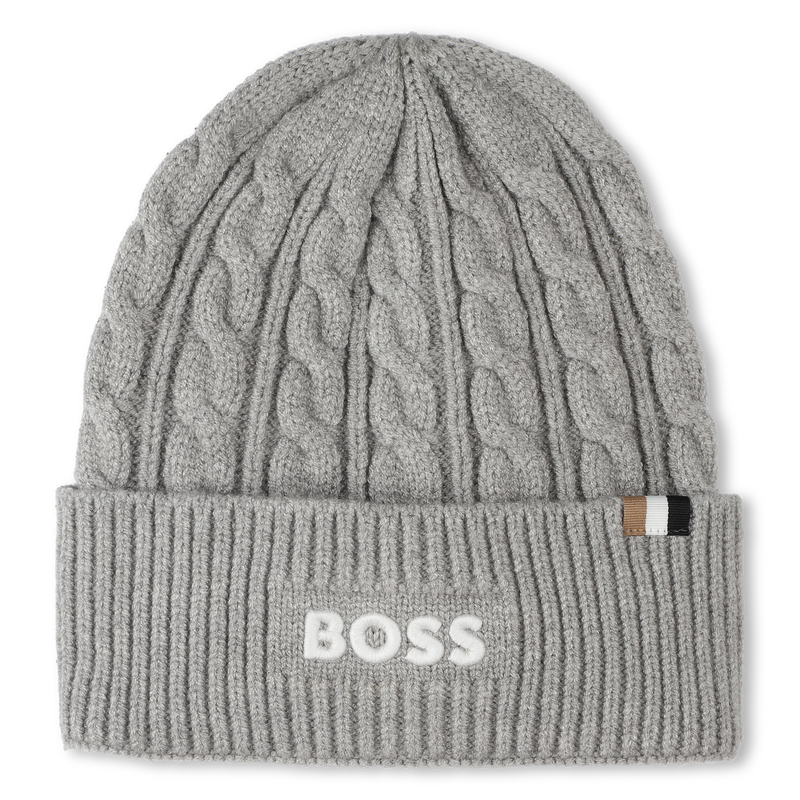 Cable knit beanie BOSS 
                        BOY