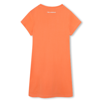 Embroidered dress KARL LAGERFELD KIDS GIRL