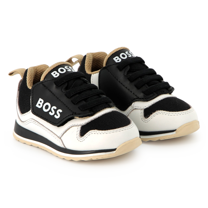 Lace-up leather sneakers BOSS 
                    BOY