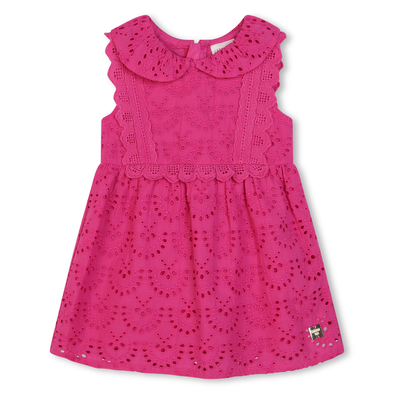 Accessorized cotton dress CARREMENT BEAU 
                    GIRL
