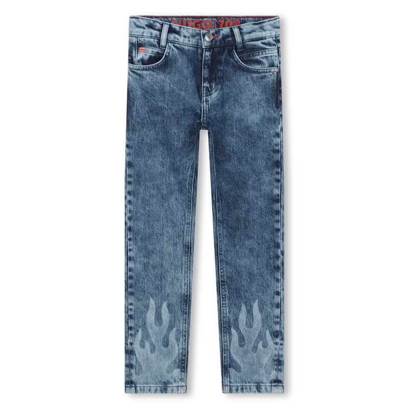 Flame-motif jeans HUGO 
                    BOY