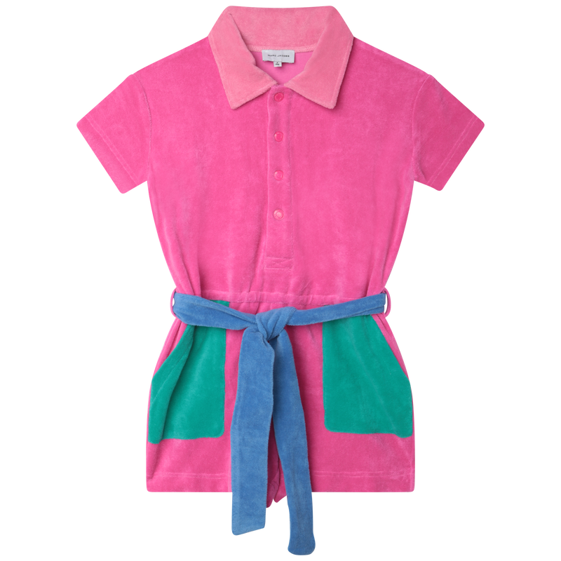 Cotton terry cloth playsuit