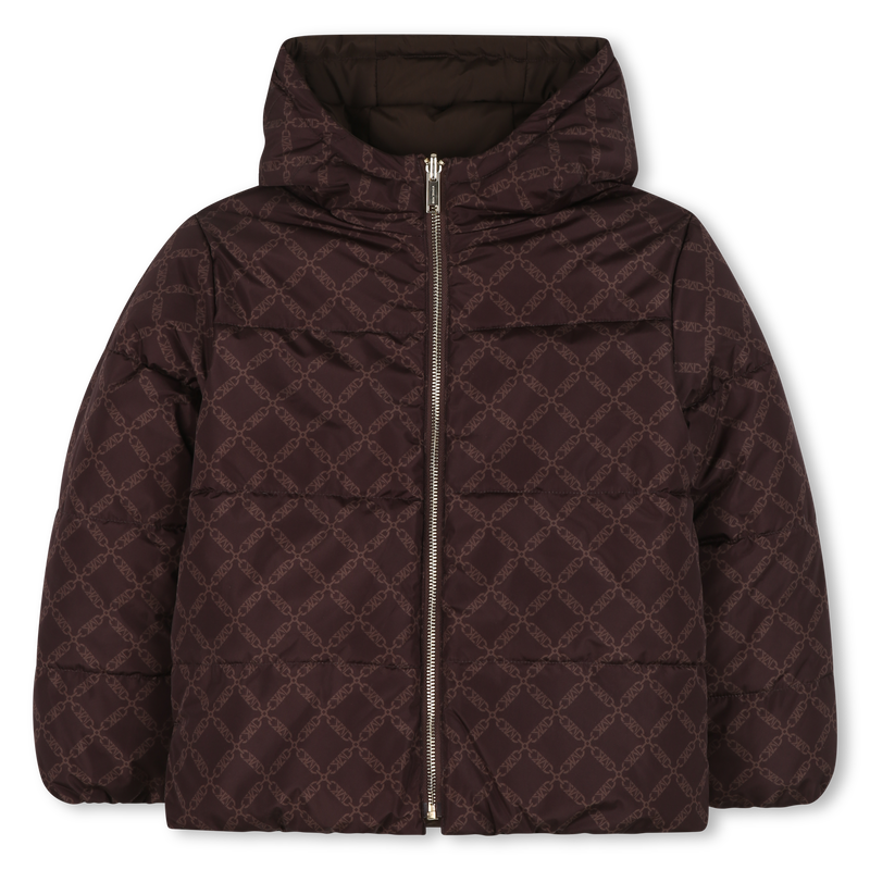 Reversible hooded puffer jacket MICHAEL KORS 
                    GIRL