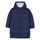 Hooded down jacket, NAVY, hi-res
