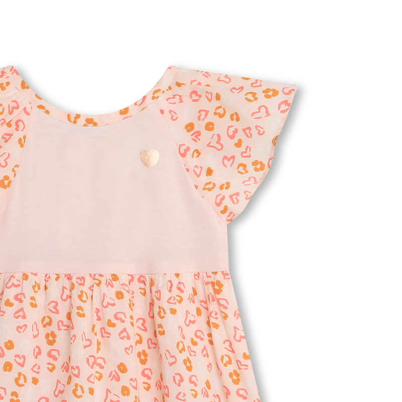 Flared bi-material dress CARREMENT BEAU 
                    GIRL