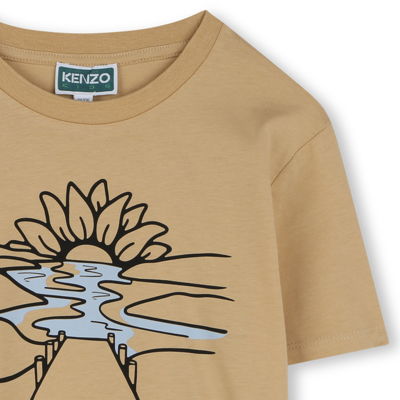 Short-sleeved cotton T-shirt KENZO KIDS 
                        BOY