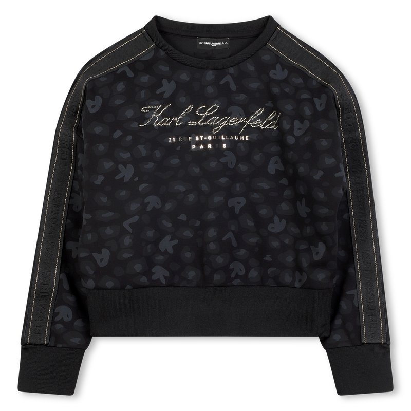 Double jersey sweatshirt KARL LAGERFELD KIDS 
                    GIRL