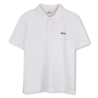 Cotton polo shirt with logo BOSS 
                    BOY