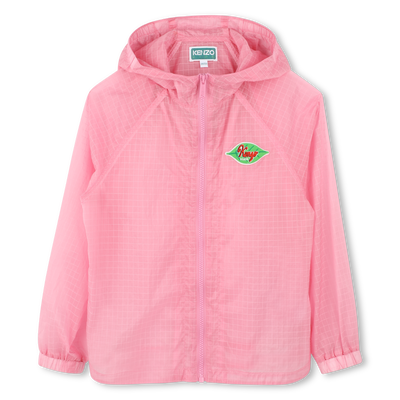 Water-repellent windbreaker KENZO KIDS GIRL