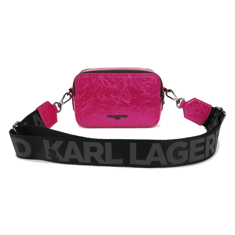 Crinkle coated textile handbag KARL LAGERFELD KIDS 
                        GIRL
