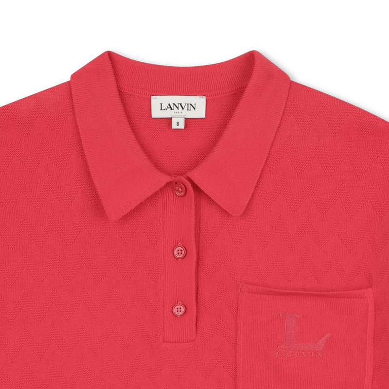 Chevron Print Polo LANVIN 
                        BOY