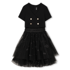 Bi-Material Dress KARL LAGERFELD KIDS 
                    GIRL