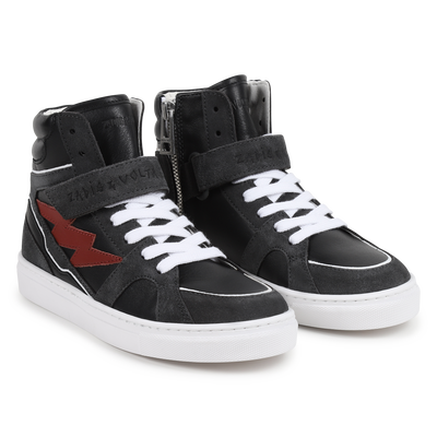 Velcro Leather Sneakers ZADIG & VOLTAIRE BOY