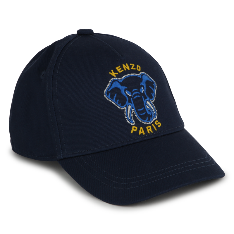 Kenzo KIDS Navy Blue Elephant Logo Cap