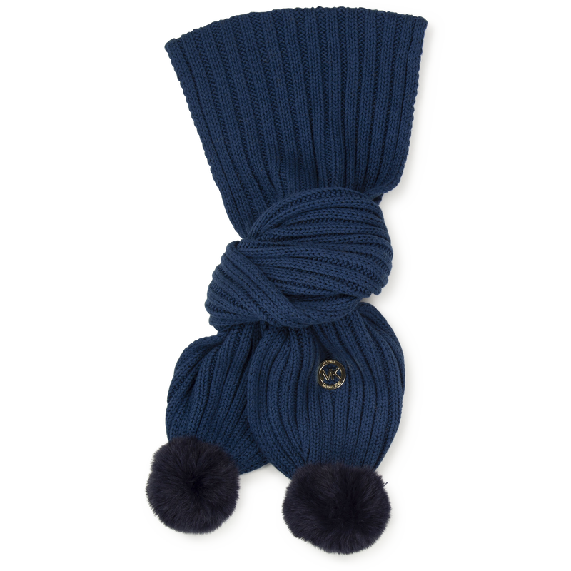 Knitted cotton and wool scarf MICHAEL KORS 
                    GIRL