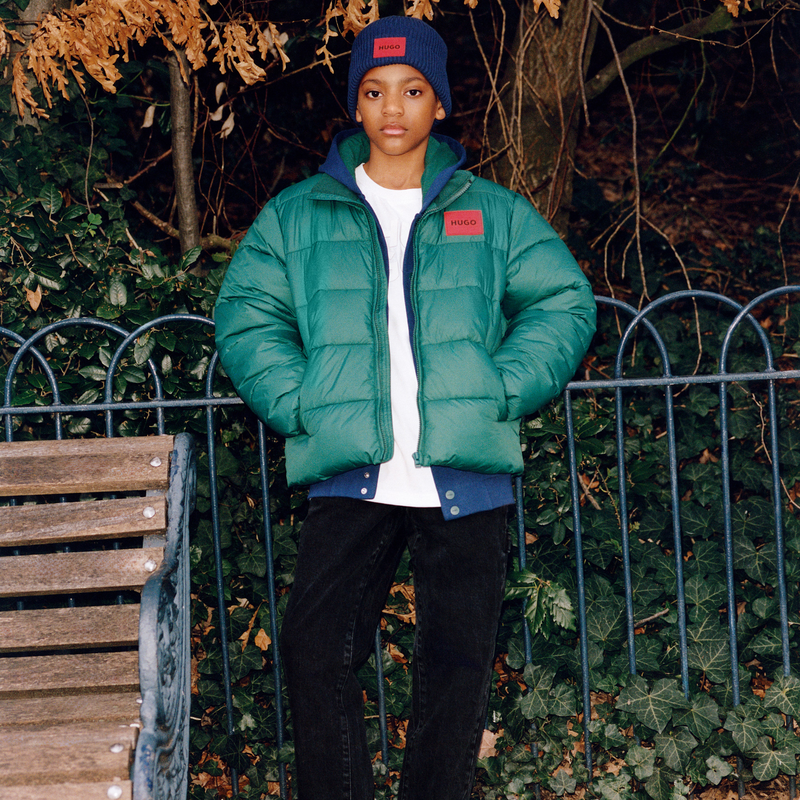 Zip-Up Water-Repellent Parka HUGO 
                    BOY